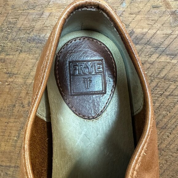 Frye Mindy Brown Leather Low Top Sneakers - Picture 9 of 11